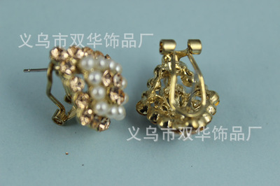 【义乌饰品 厂家批发 流行时尚耳环 耳饰 珍珠耳环 镀金】价格,厂家,图片,其他耳饰,132条-